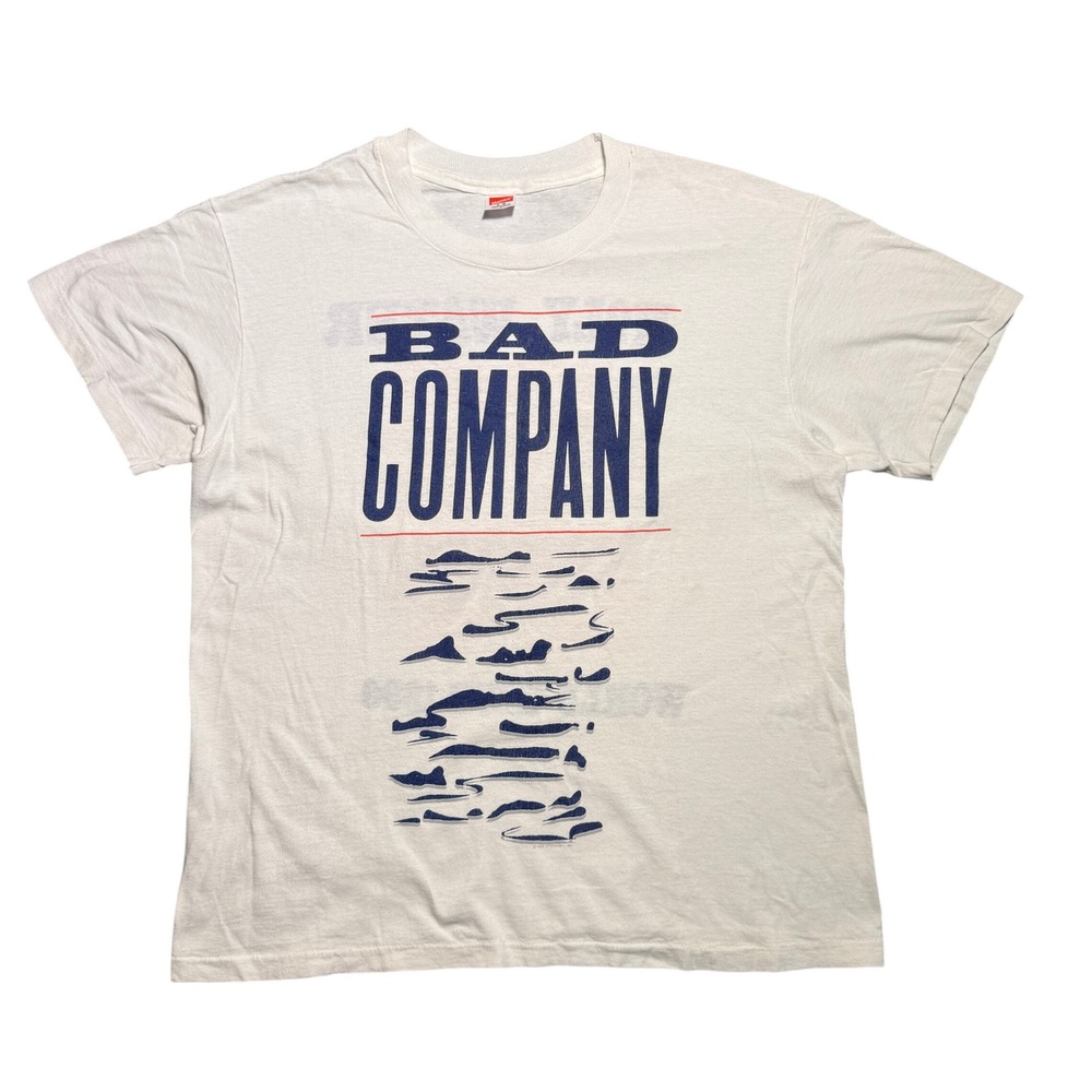 Vintage Bad‎ Company Holy Water World Tour 1990 T-Shirt Hanes Single Stitch L